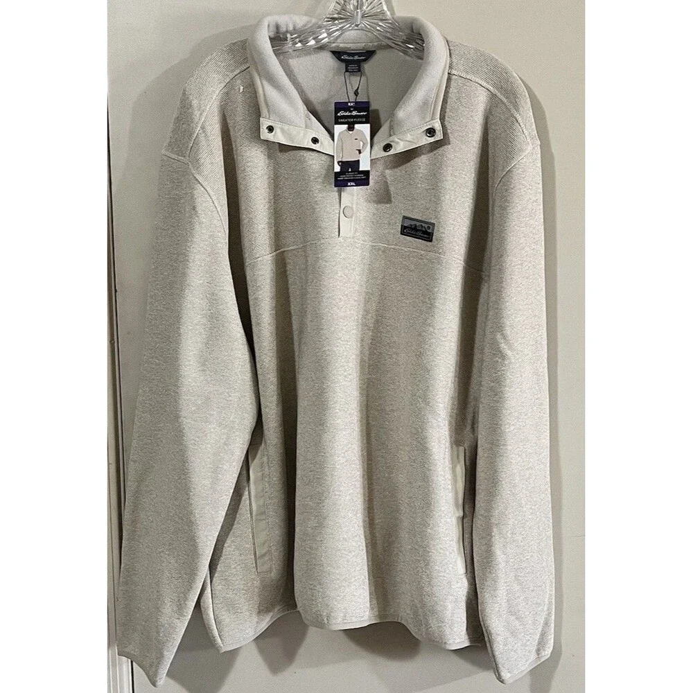Eddie Bauer Men's Classic Fit Long Sleeve Knit Fleece Sweater Size XXL - Picture 2 of 11